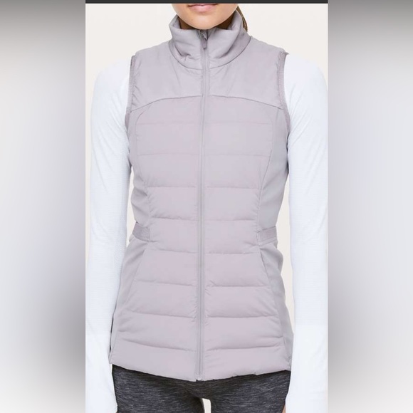 lululemon athletica Jackets & Blazers - Lululemon Down For It All Vest Chrome Size 8